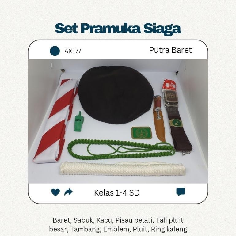 

dg-4 SET PRAMUKA SIAGA PENGGALANG PENEGAK (SD, SMP, SMA) Premium