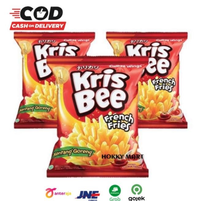 

( HOKKY ) Kris Bee French Fries Kentang Goreng 9gr Eceran Snack Cemilan Anak Murah