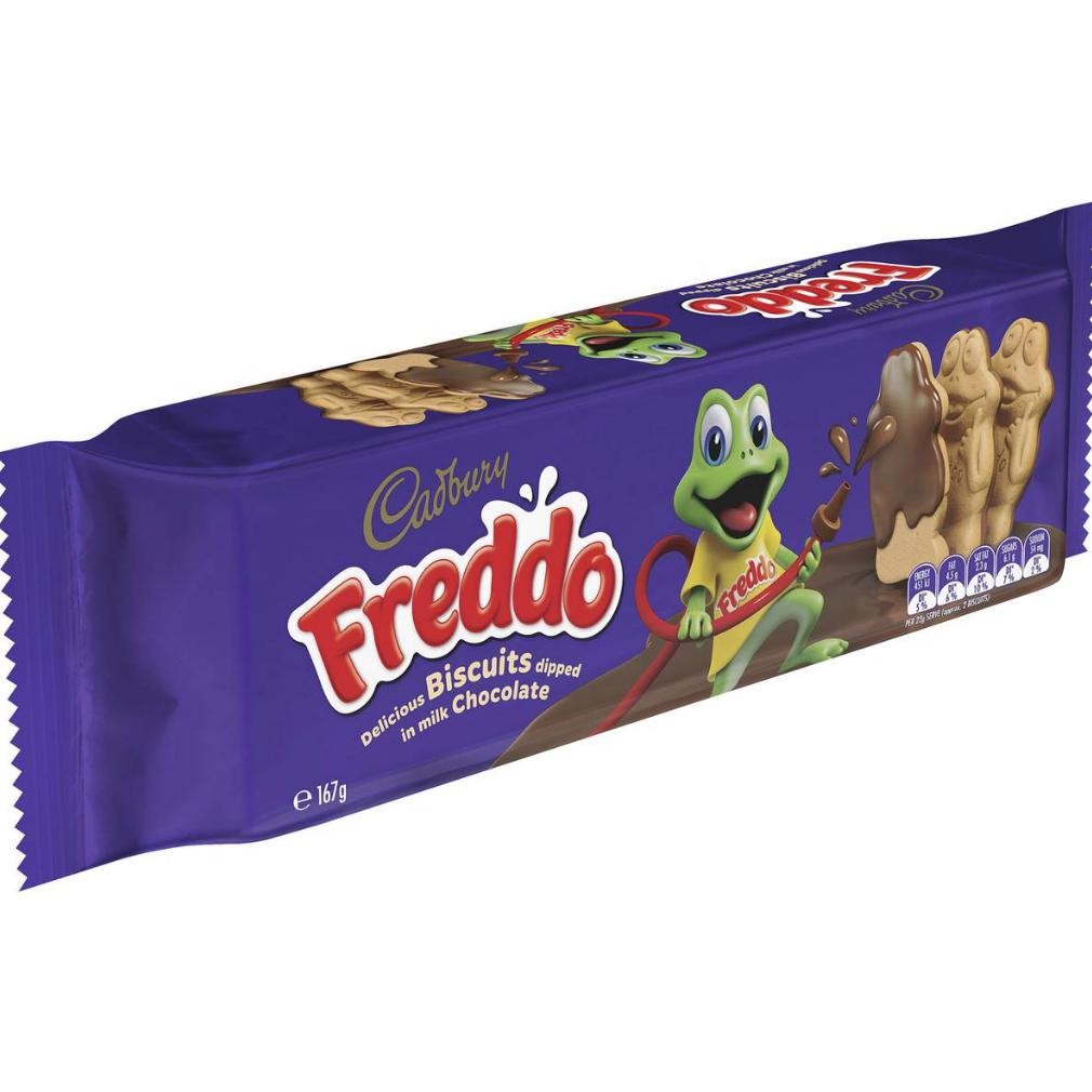 

Cadbury Freddo Chocolate Biscuits 167g/Biskuit Freddo Austrlia/Kids Snack/Biskuit Coklat 2/2025