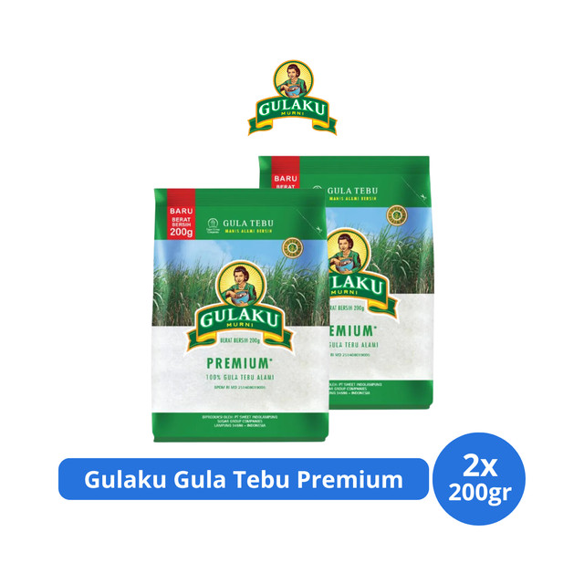 

Gulaku Gula Tebu Premium 200gr x 2 pcs