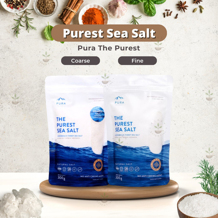 

Pura Purest Sea Salt 300Gr - Garam Laut Organik Natural Pura - Adelineez