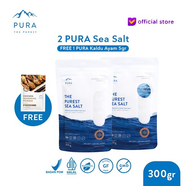 

Pura Sea Salt 2 Pcs - Garam Laut - Garam Organik - Garam Laut Murni - Adelineez