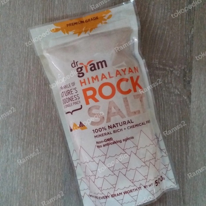 

Dr Gram Organic Natural Himalayan Pink Rock Salt Garam - Adelineez