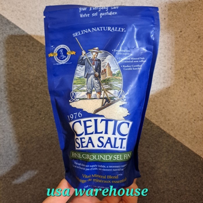 

Celtic Sea Salt Fine Ground Vital Mineral Blend 454 Gr Garam Laut - Adelineez