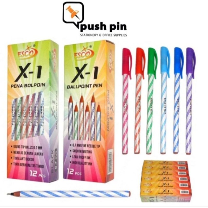 

Esco Pen / Pena / Pulpen Ball Point X-1 0,7 mm