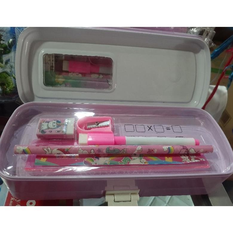 

TR24 KOTAK PENSIL KALENG WHITEBOARTD / STATIONERY SET FANCY Premium