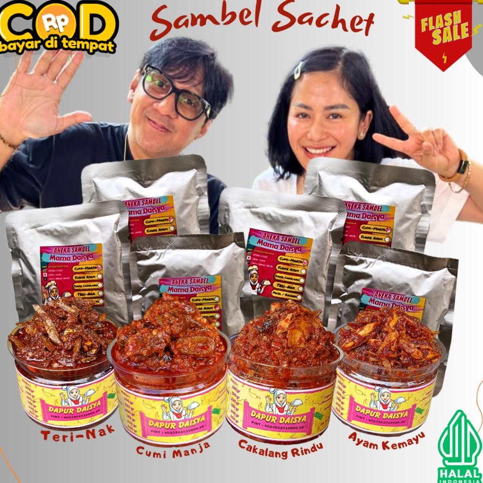 

[SACHET] SAMBEL CUMI MANJA SAMBAL FRESH SOTONG ASIN SUWIR CAKALANG AYAM TUNA TONGKOL PECEL KACANG TERI SUWIR EATSAMBEL EAT SACHET CIAMIK EATSAMBAL SAMYANG GOCHUJANG HALAL MAKAN MAKANAN PEDAS KULINER FOOD CEMILAN DIET IDE JUALAN SIMPLE MUKBANG JAJAN MENU