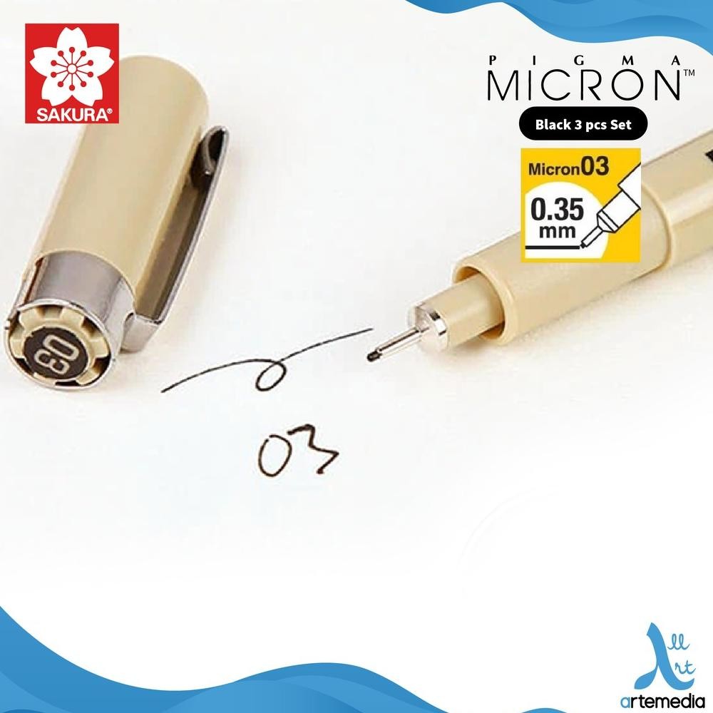 

Cuci Gudang Sakura Pigma Micron Drawing Pen Set 3 Pigment Ink Murah