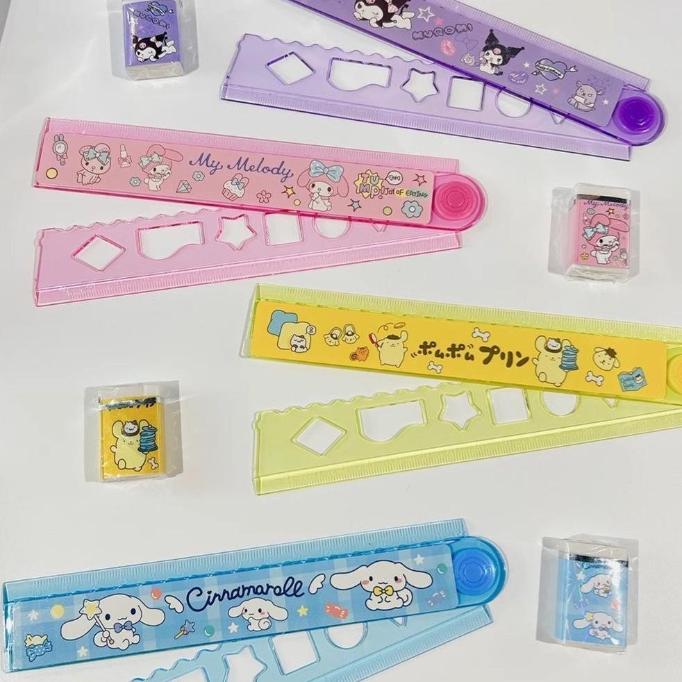 

TY69 Set Alat Tulis 5 in 1 Motif SANRIO / Pensil Set Perlengkapan Sekolah Lucu Motif Sanrio Original
