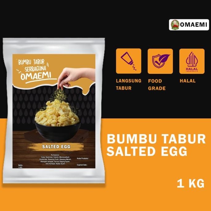 

Bumbu Tabur Salted Egg Kemasan 1KG Food Grade P64T