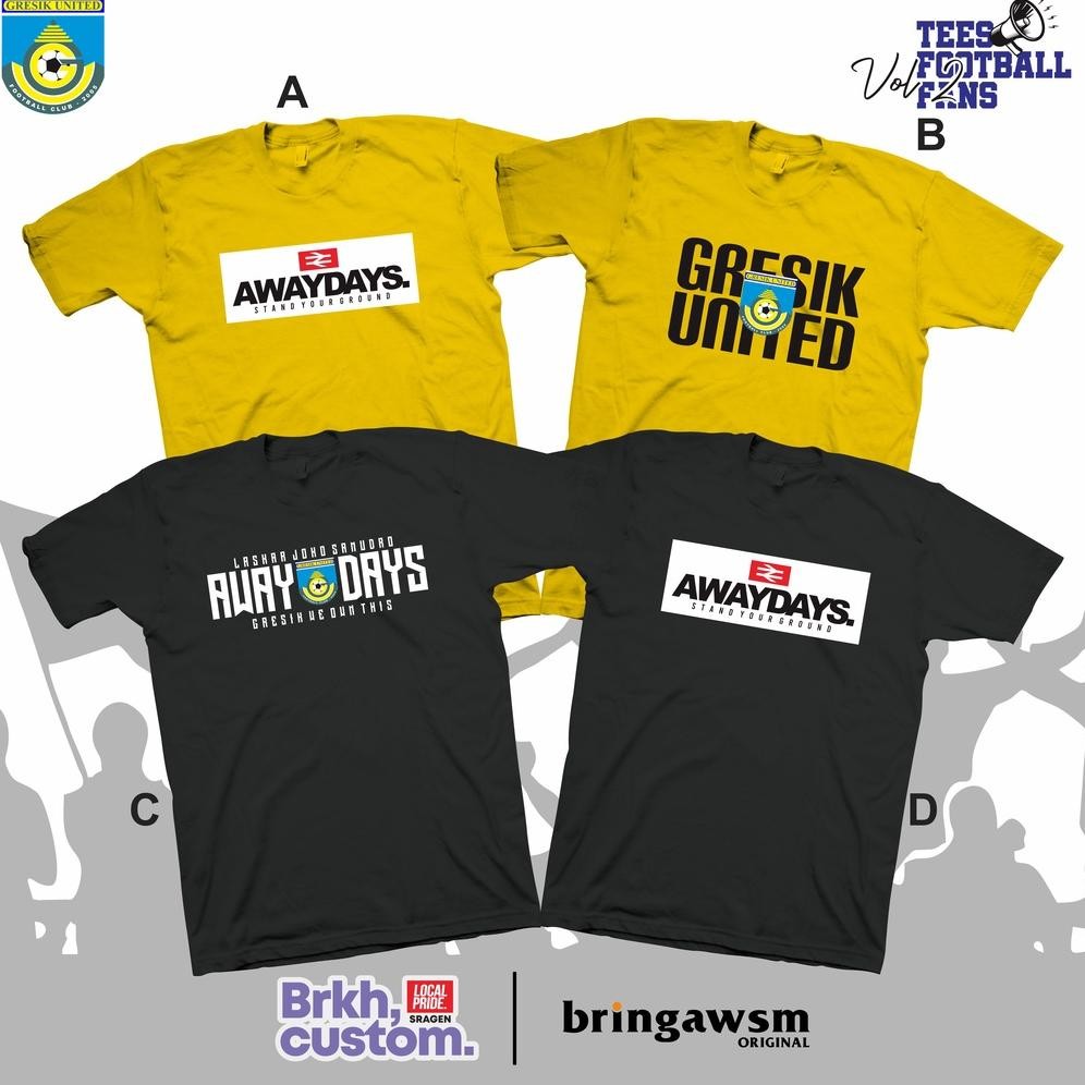 Terlaris Kaos Gresik United Ultras Gresik Kaos Awaydays