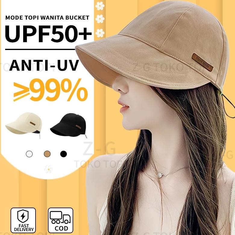 Kekinian Topi Wanita Korean Style Topi Bucket Wanita Topi Pantai Wanita Berhijab Topi Olahraga Wanit