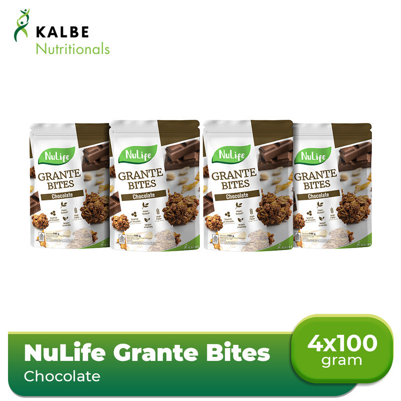 

NuLife Grante Bites Chocolate 100gr (4pcs)