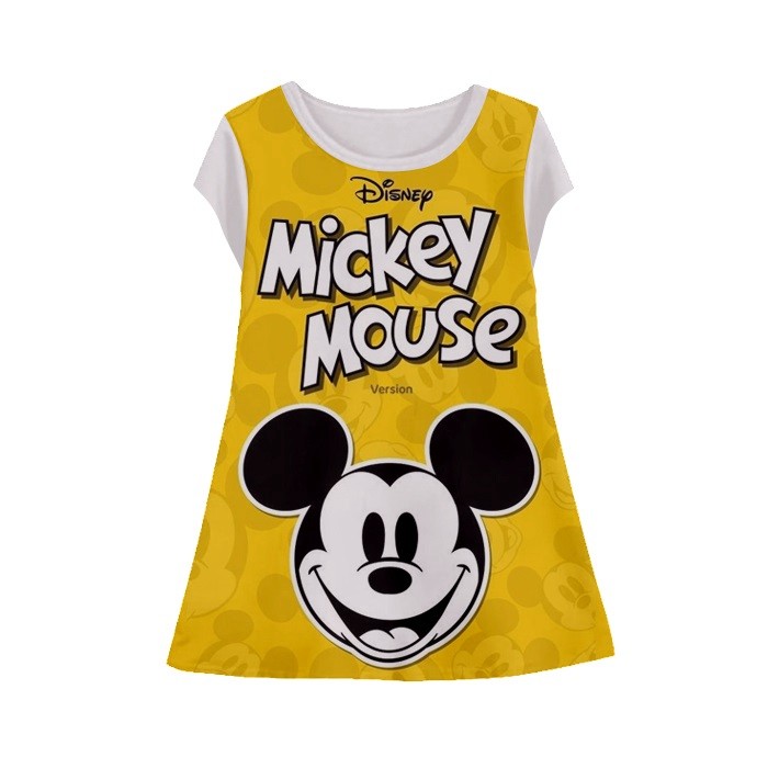 Baju Dress Anak Perempuan Mickey Mouse v8 Tunik Anak Wanita Untuk Umur 1-12 Tahun - kaosanakmurahmer
