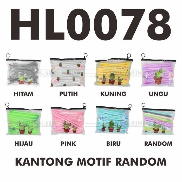 

jy-56 GGS HL0078 Pena Karakter Set Pouch Isi 20 Pcs Tempat Pensil Transparan Zipper Bag Y1072 Hemat