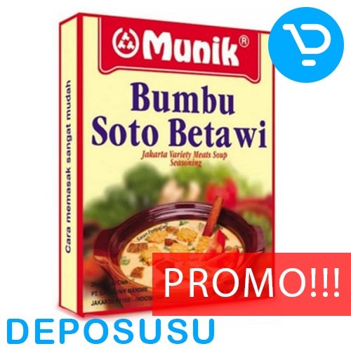 

Sale Munik Bumbu Soto Betawi 125G Jakarta Variety Meats Soup Seasoning