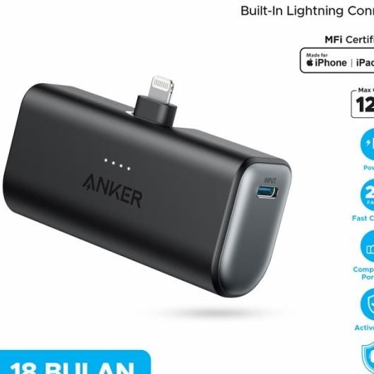 Anker Powerbank Nano Powerbank Ni 22.5W Type C / 12W Lightning