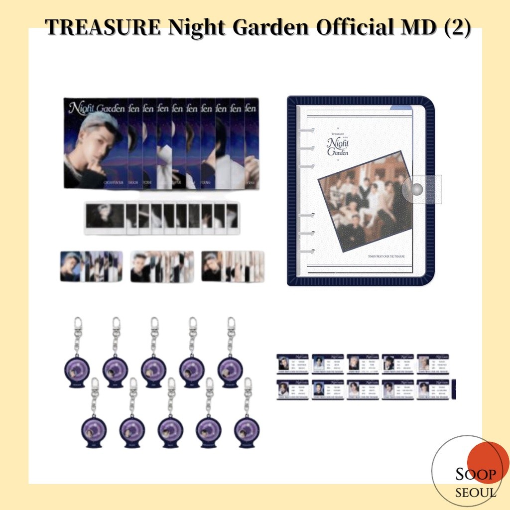 

Treasure Nightgarden Official MD (2) / kartu foto catatan sampul mini scrap kit |196FFCC2|