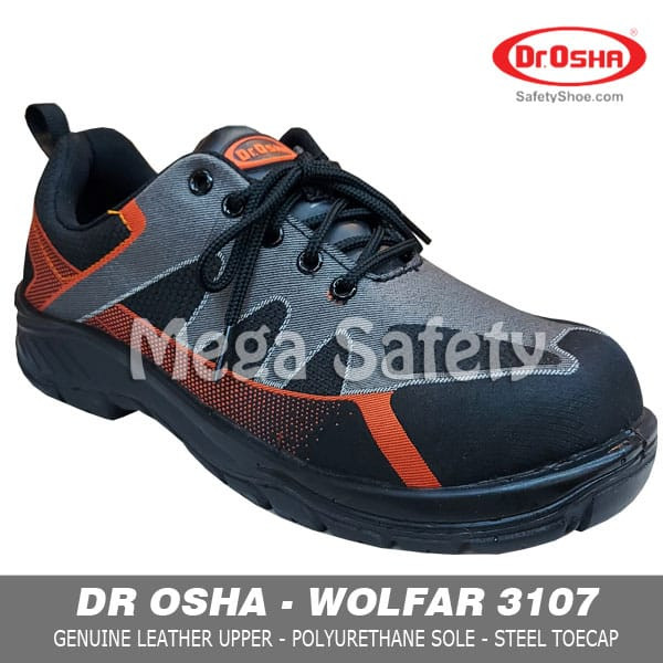 [Bonus Kaus Kaki] Dr Osha Wolfar 3107 Sepatu Safety Shoes Sporty Sneakers Original Premium