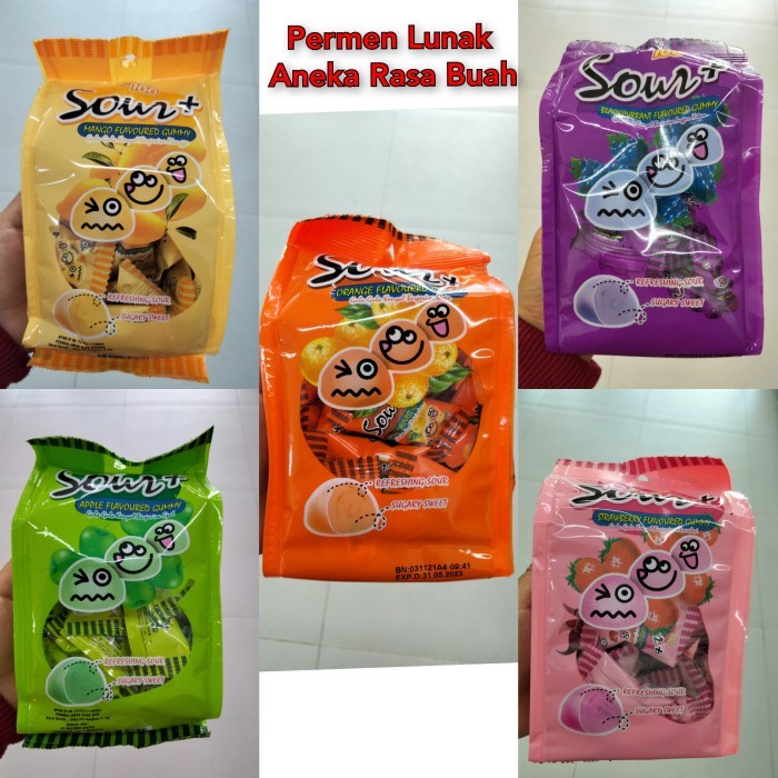 

Permen Lunak Aneka Rasa Buah / Permen Malaysia / Chewy Fruit Candy