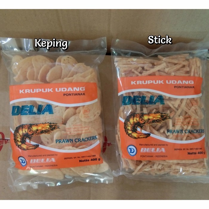 

Delia Prawn Crackers (400G)Kerupuk Udang Asli Pontianak/Krupuk Mentah