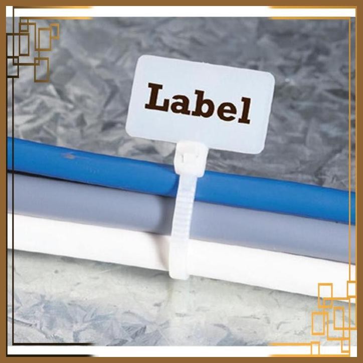 

[WGL] Maker TIE Pengikat Kabel label 2.5x100 mm / Cable Ties Label name tag