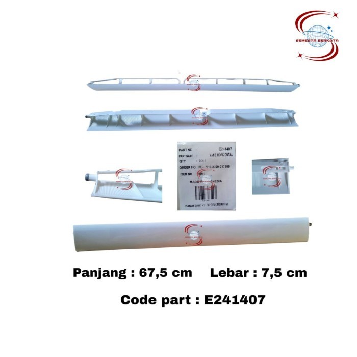 daun swing ac panasonic 1pk eco smart type cs -kn7rkj