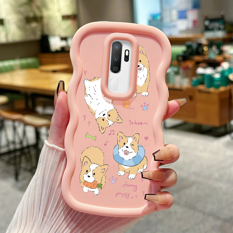 Casing Hp Untuk OPPO A5 2020 A9 2020 A31 2020 A8 Case Casing Softcase corgi lucu HP Kesing ponsel mo