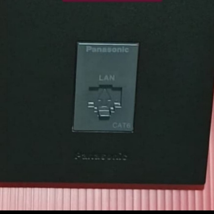 Outlet Data Cat 6 WEJ 24886H Hitam Panasonic