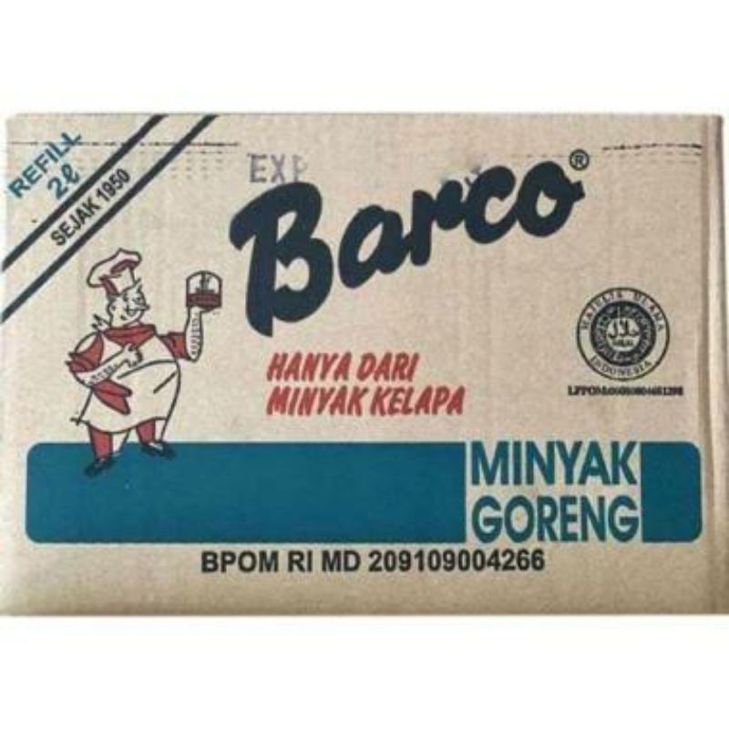 

Minyak Goreng Refill Barco 2 Liter x 6 Pcs Per Dus