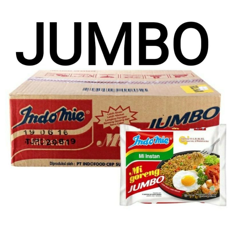 

Indomie JUMBO Goreng 24pcs Per-Dus