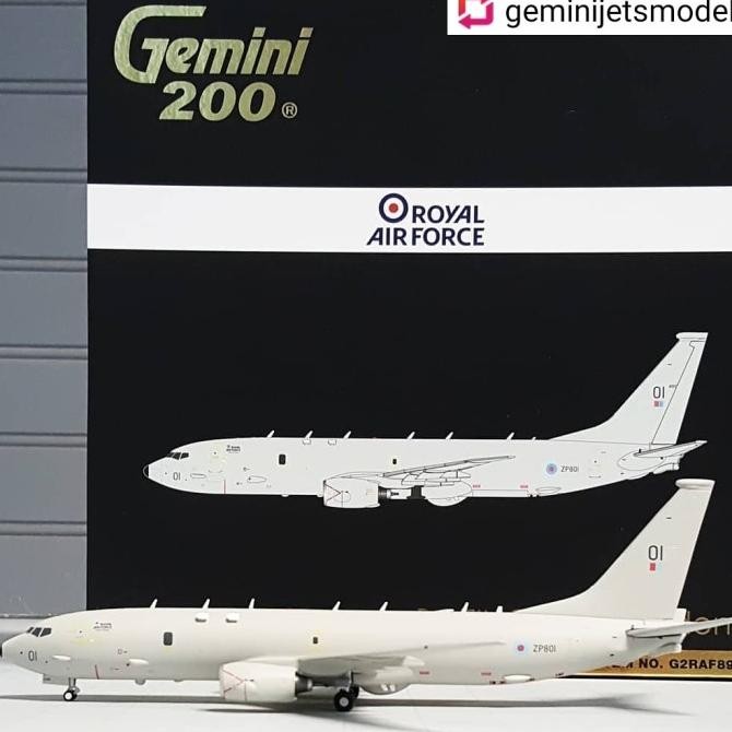 Royal Air Force RAF Boeing P-8A Poseidon Gemini Jets 1:200