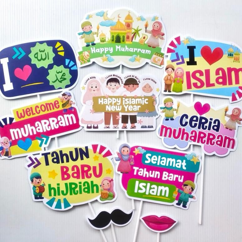 TERLARIS PROPS PHOTOBOOTH POSTER PAWAI TAHUN BARU ISLAM MUHARRAM HIJRIAH AKSESORIS DEKORASI FOTO Bu-