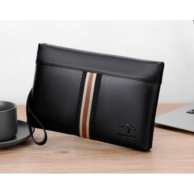 BC10 Business Clutch PU Leather Osaka Tas Tangan Handbag Pria Wanita