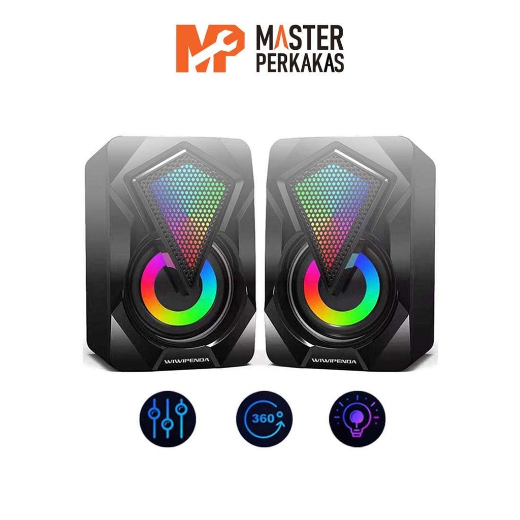 Speaker USB RGB X2 A11 MP / Speker Spiker Portable Aktif Mini Sound / untuk Laptop PC Komputer TV