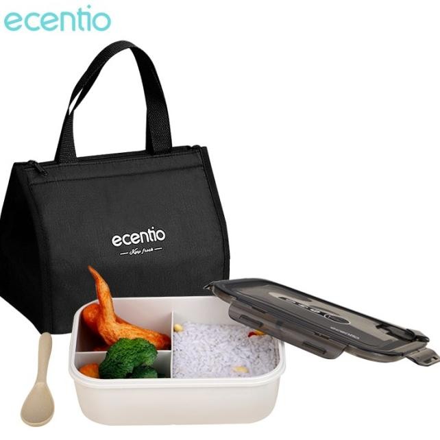 ECENTIO KOTAK MAKAN SET LUNCH BOX LUNCH BAG SET KOTAK MAKAN TEMPAT MAKAN KOTAK BEKAL MAKAN SIANG LUN