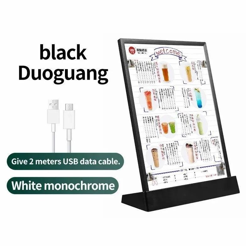 Premium Stand Menu Led Lampu Menu Board Akrilik Display Led Menu Display High Quality