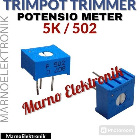 TRIMPOT TRIMMER TRIMER POTENSIO METER 5K 502 10K 103 20K 203 50K 503 100K 104 ASLI ORIGINAL ORI