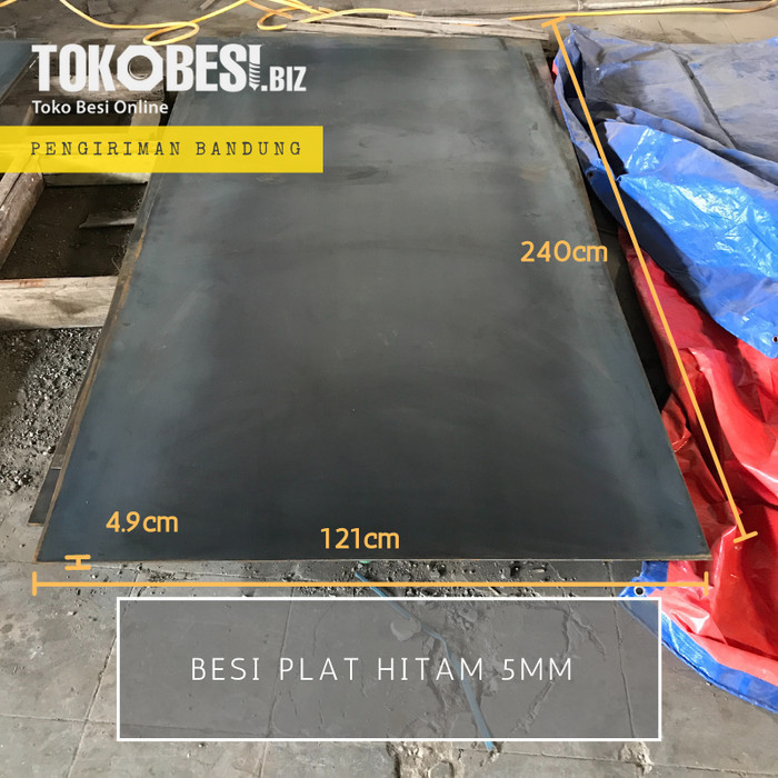 Besi Plat Hitam 5Mm Asli