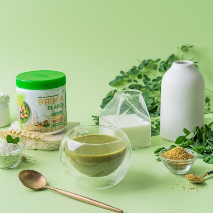 

Sereal Tepung Gandum Talbinah Dengan Campuran Daun Kelor Dan Herbal Pilihan Gerai Moslem