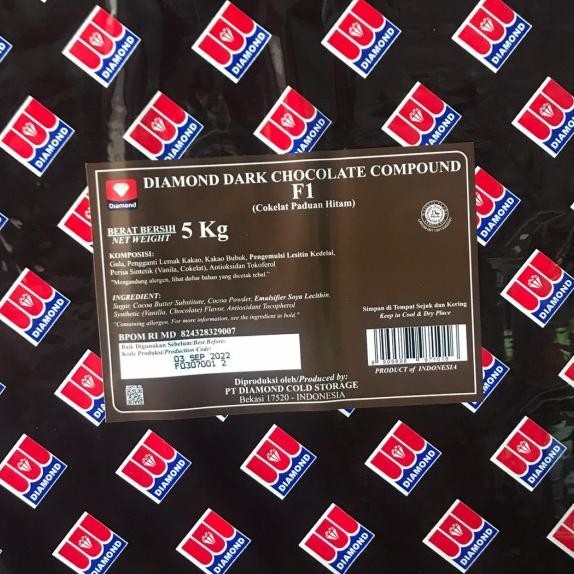 

Coklat Blok - Dark Chocolate Compound Diamond 5Kg - Gosend/Grab Only!!