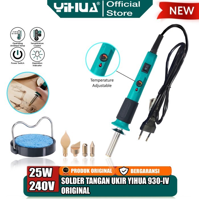 YIHUA 930-IV SOLDER TANGAN LISTRIK UKUR KAYU SOLDERING ALAT UKIR ORI