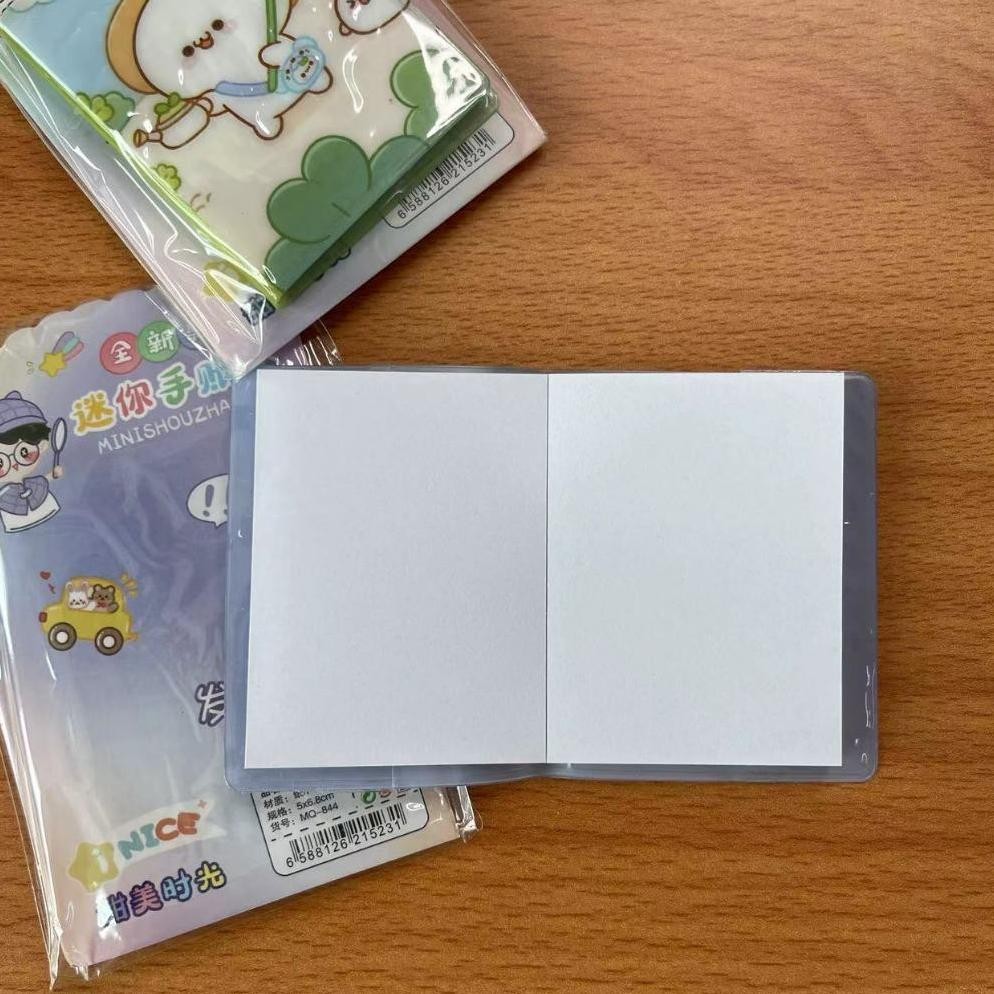 

df-7 Buku catatan mini kartun anak-anak 36 buku pembukuan kulit PU per kotak dengan pola yang lucu dan kaya notebook paper stationery scrapbook kecil aesthetic Viral