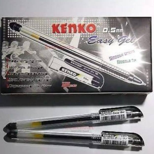 

qw-7 Pulpen KENKO EASY GEL 0.5mm (12pc) Berkualitas