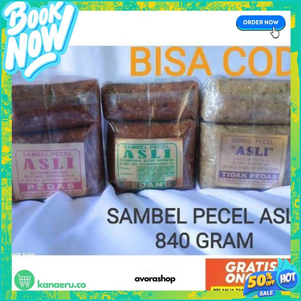 

Sambel Pecel Asli Blitar 840 Gram Promo