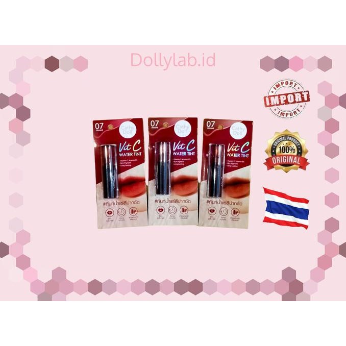 [Big ] Cathy Doll Vit C Water Tint | Win Metawin |Lip Tint | Lipst Shp24