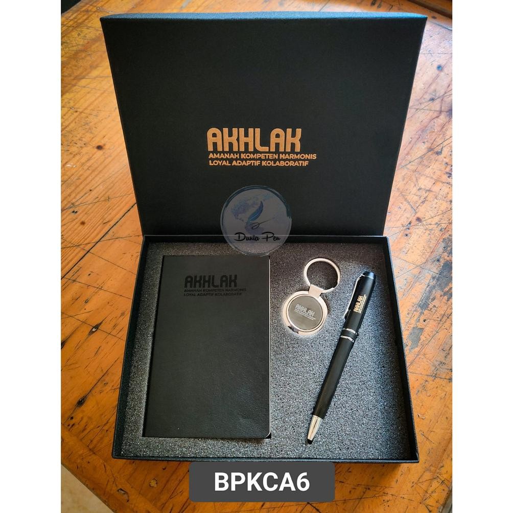 

TR24 Giftset Notes A6 Pen dan Keychain Custom No Minimal Order Premium