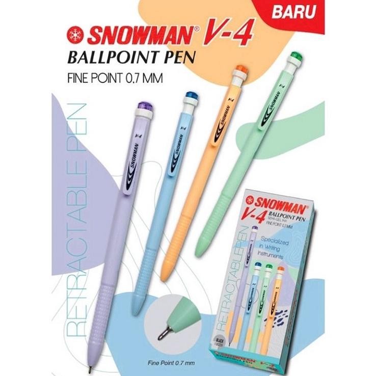 

JPF-1015 Pulpen / Ballpoint / Bolpoint Snowman V4 (1 lusin) Murah