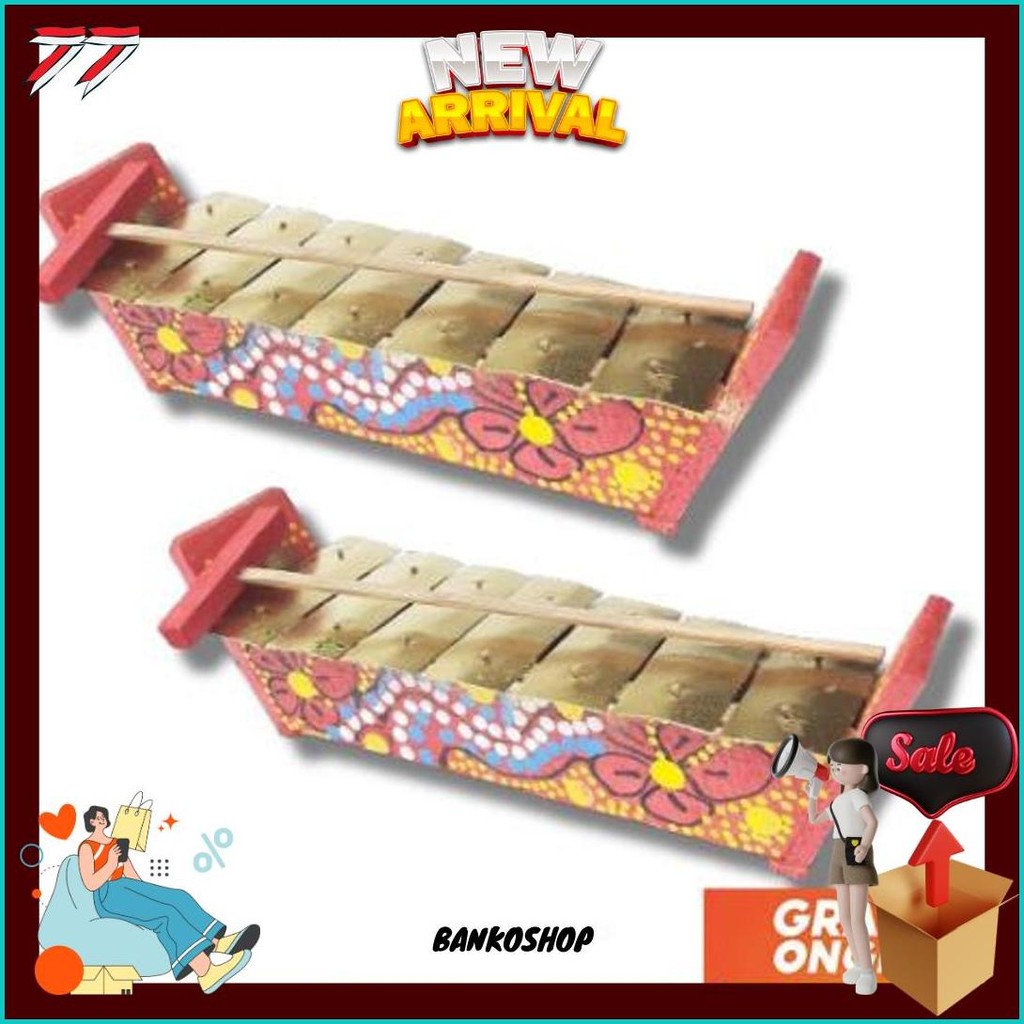 Diskon Gamelan Motif Anak / Alat Musik Gamelan Tradisional / Gamelan Kenong Jawa Tabuhan Jaranan Cod