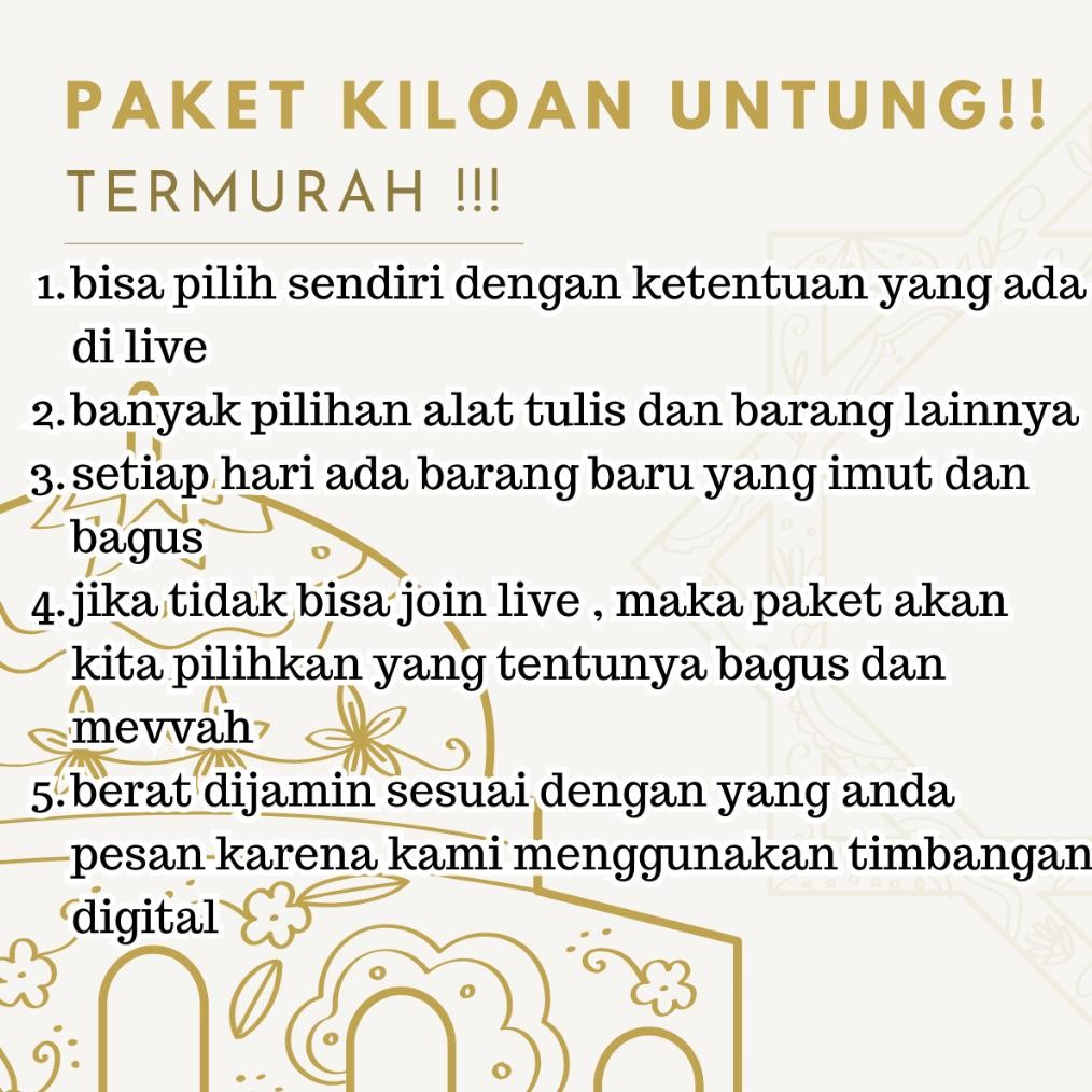 

YBW-2429 PAKET ALAT TULIS 500 GRAM TERMURAH COD Pulpen Stationery Berkualitas